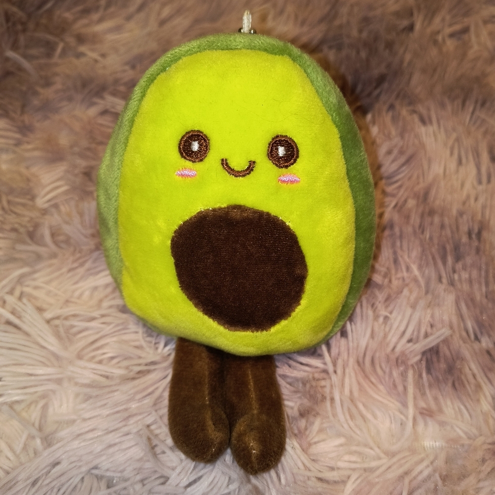 2/15 NWOT Cute Green Avocado Plush Key Chain